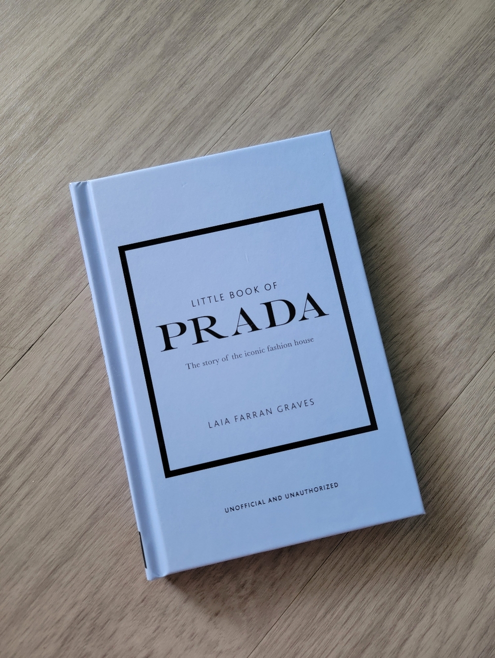 Little Book of PRADA - Light Blue Hardcover Fashion Book Or Decor